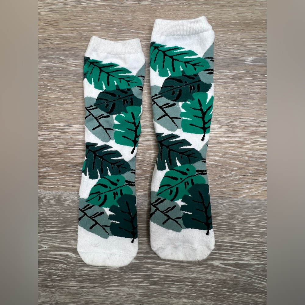 Richer Poorer Palm Leaf Socks